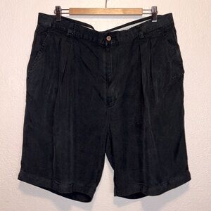 Tommy Bahama black silk shorts 38